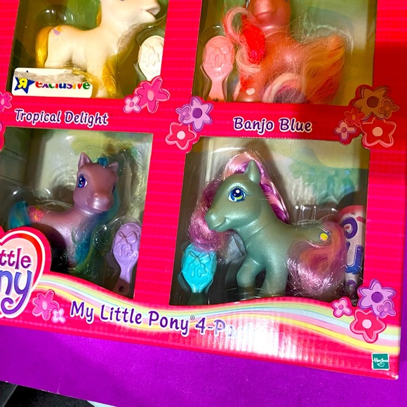 MY LITTLE PONY G3 NWT VINTAGE 2004 TOYS R US EXCLUSIVE COLLECTABLE  PONY 4-PACK - Picture 7 of 16